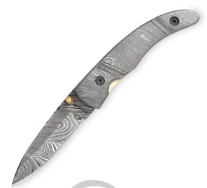 perkin knives handmade damascus hunting foldable knife