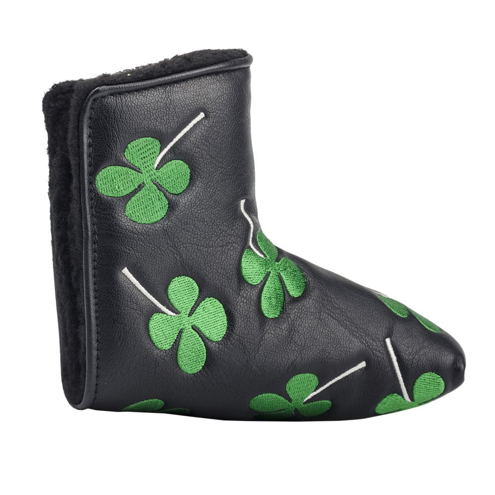 HIFROM Golf Putter Head Cover headcover Shamrock Embroidered Blade Fit All Brands