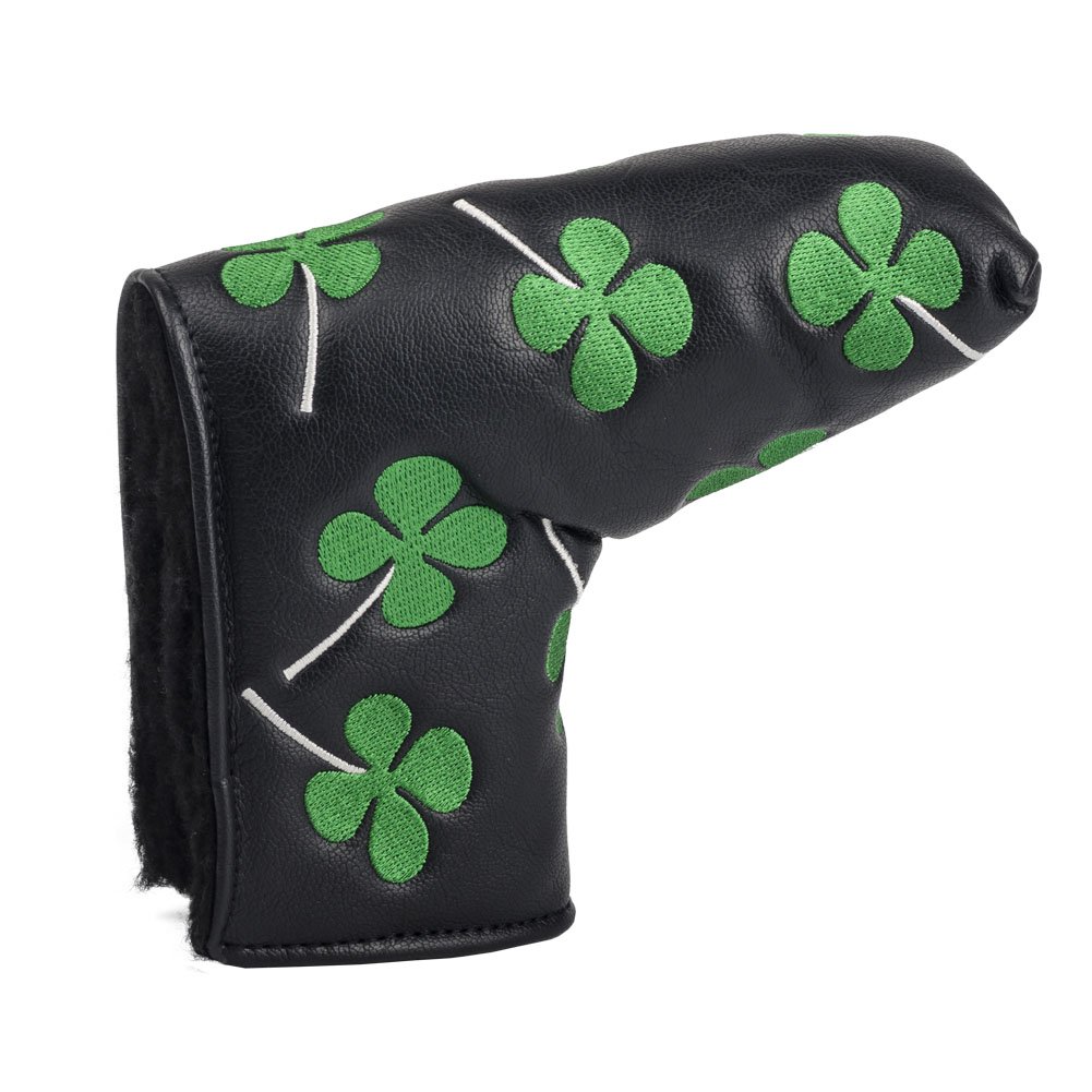 HIFROM Golf Putter Head Cover headcover Shamrock Embroidered Blade Fit All Brands