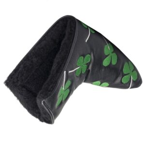 HIFROM Golf Putter Head Cover headcover Shamrock Embroidered Blade Fit All Brands