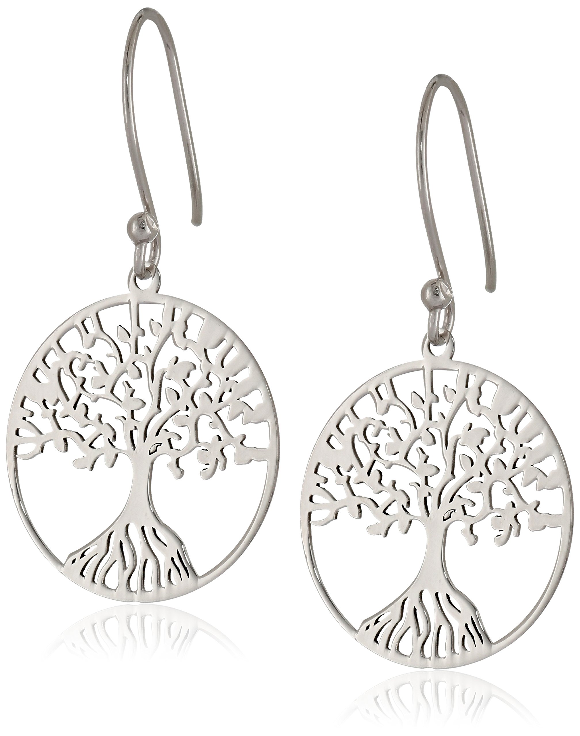 Amazon Essentials Sterling Silver Tree of Life Earrings (previously Amazon Collection)