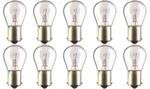 CEC Industries 7527 Miniature Bulb, 12V, 18W, S8 Shape, BA15s Standard Base (10-Pack)