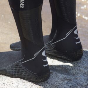 Synergy Swim Socks Neoprene Swim Booties (Black, Small)