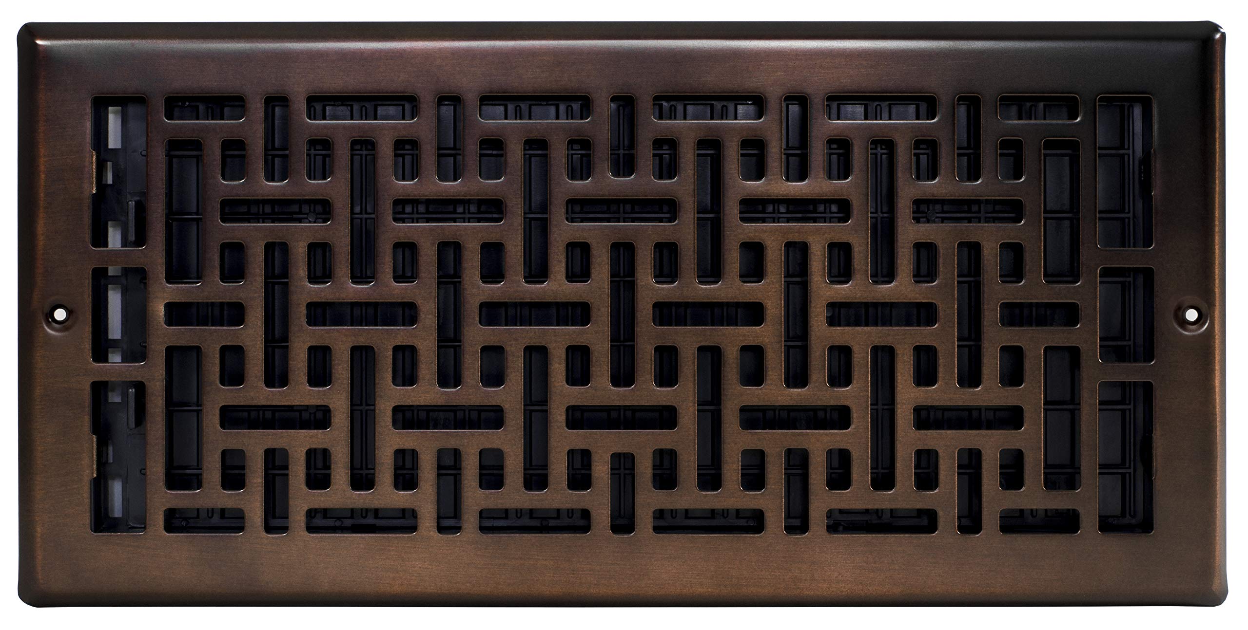 Decor Grates AJL614W-RB Oriental Wall Register, 6x14 Inches, Rubbed Bronze Finish