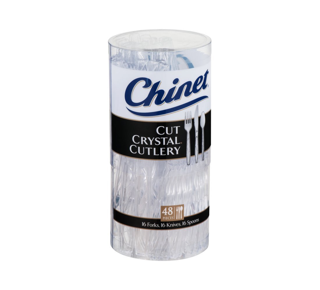 Chinet Cut Crystal, Cutlery Combo Pack, 48 Count