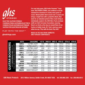 Ghs Strings - GBTNT-10 SET Electric Guitar Strings - Guitar Boomers Nickel-Plated Steel Thin & Thick 10-52 (10 SETS)