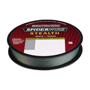 SpiderWire Stealth® Superline, Moss Green, 15lb | 6.8kg, 125yd | 114m Braided Fishing Line, Suitable for Freshwater and Saltwater Environments