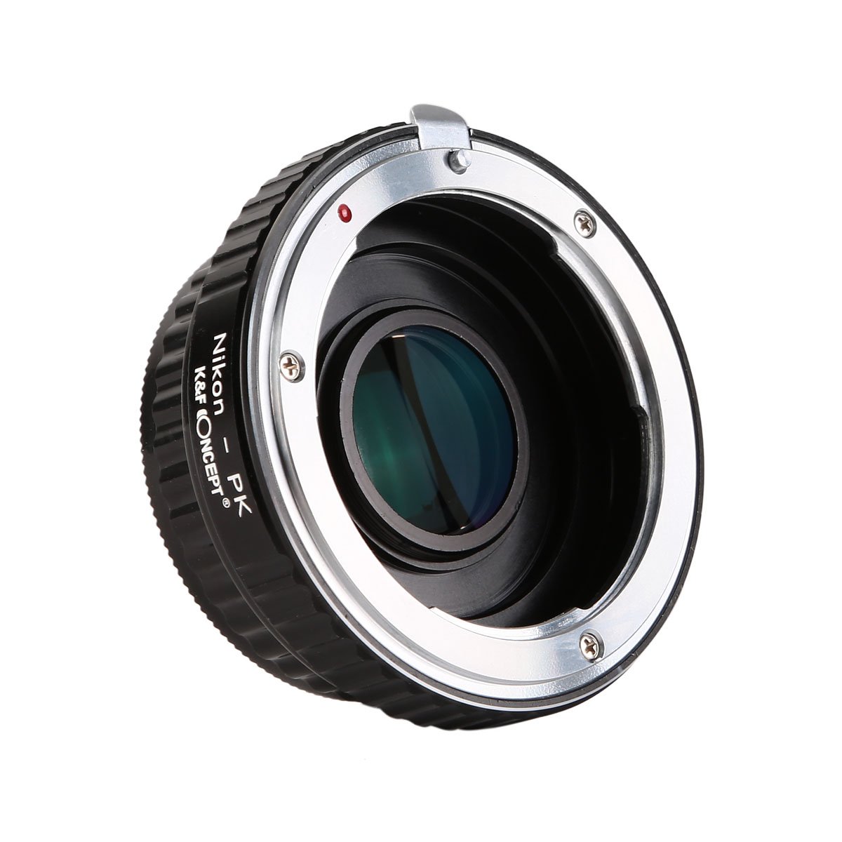 K&F Concept Lens Mount Adapter Compatible with Nikon Lens to Pentax K PK Mount Adapter with Glass for Pentax