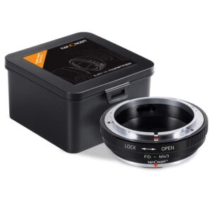 K&F Concept Lens Mount Adapter ring Compatible with Canon FD Lens to Micro Four Thirds M4/3 Olympus Pen and Panasonic Lumix Cameras