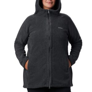 Columbia Women's Benton Springs II Long Hoodie, Charcoal Heather, Medium