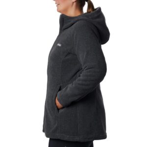 Columbia Women's Benton Springs II Long Hoodie, Charcoal Heather, Medium