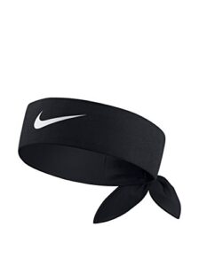 nike tennis headband (black/black/white, one size)