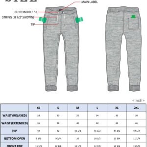 Southpole Men's Basic Active Fleece Jogger Pants-Regular and Big & Tall Sizes, HCH, L