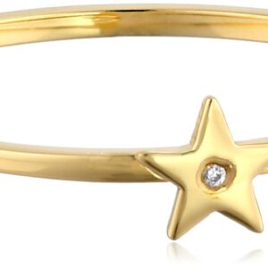 Syd by SE Star Ring with Burnished Diamond