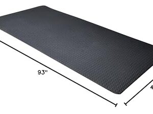 CAP Barbell Foam Mat, Black Diamond Plate Texture, 7mm Thick (MT-46937EBK)