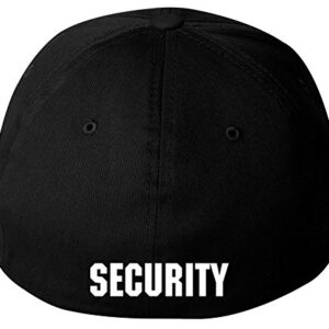 Flexfit Security Front & Back Black Cap (L/XL)