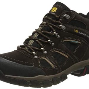 Karrimor Men's Bodmin Mid 4 Weathertite High Rise Hiking Boots, Dark Brown, 8.5