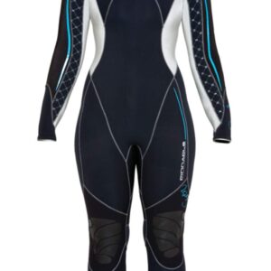 Pinnacle Siren 3mm Full Scuba Diving Wetsuit Women's Black Merino