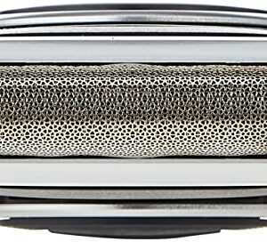 Braun MobileShave M-90 Travel Shaver Silver (Precision Trimmer, Smart Foil, Wide Floating Foil, Washable)