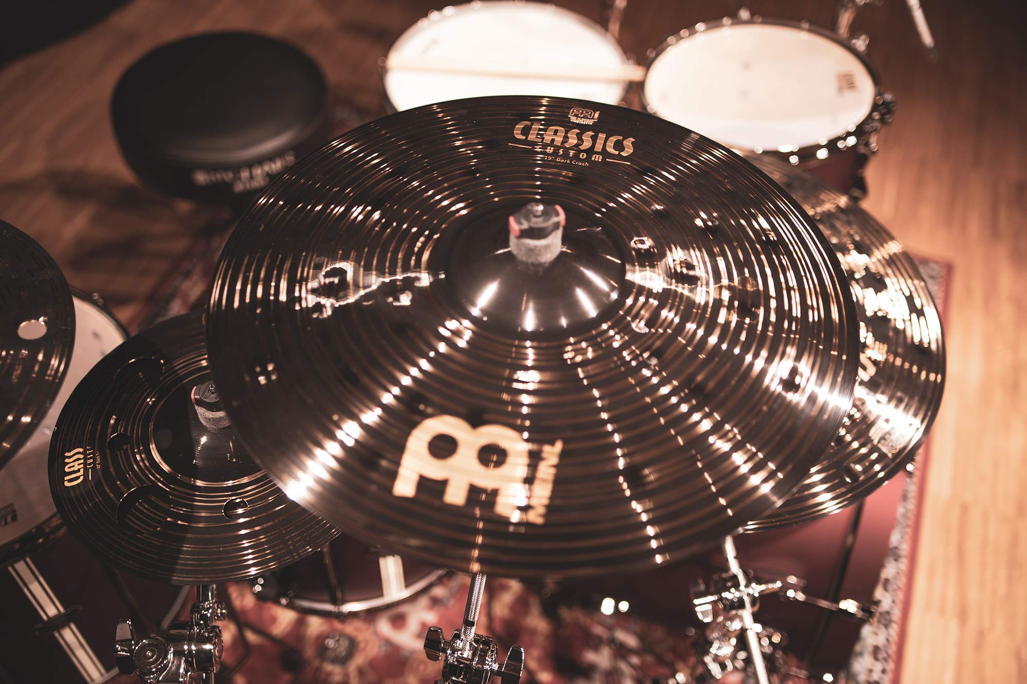 Meinl 19" Crash Cymbal - Classics Custom Dark - Made in Germany, 2-YEAR WARRANTY (CC19DAC)