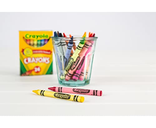 Crayola Crayons, Bulk School Supplies For Kids, 24 Count Crayon Box (Pack Of 6), Assorted Colors