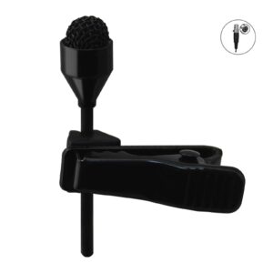 J K MIC-J 044 Lavalier Lapel Clip On Omni-directional Condenser Microphone Compatible with Shure Wireless Transmitter (Mini XLR TA4F Connector)