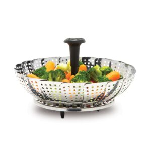 Starfrit 94296 Stainless Steel Vegetable Steamer, One Size, Silver