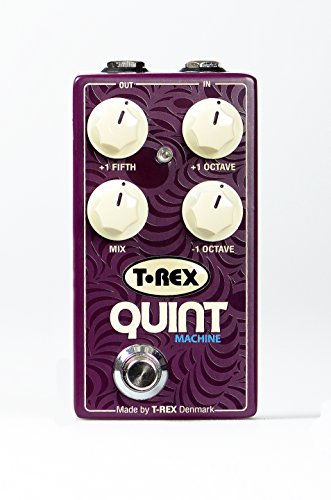 T-Rex Engineering QUINT-MACHINE Pitch Guitar Effects Pedal with Fully Adjustable Octave Up, Octave Down, and Fifth Up Controls; Simulating Organ, Synth or 12-String Sound (10094)