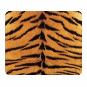 tiger animal print mouse pad - wildlife theme design - stationery gift - computer office business school desk supplies