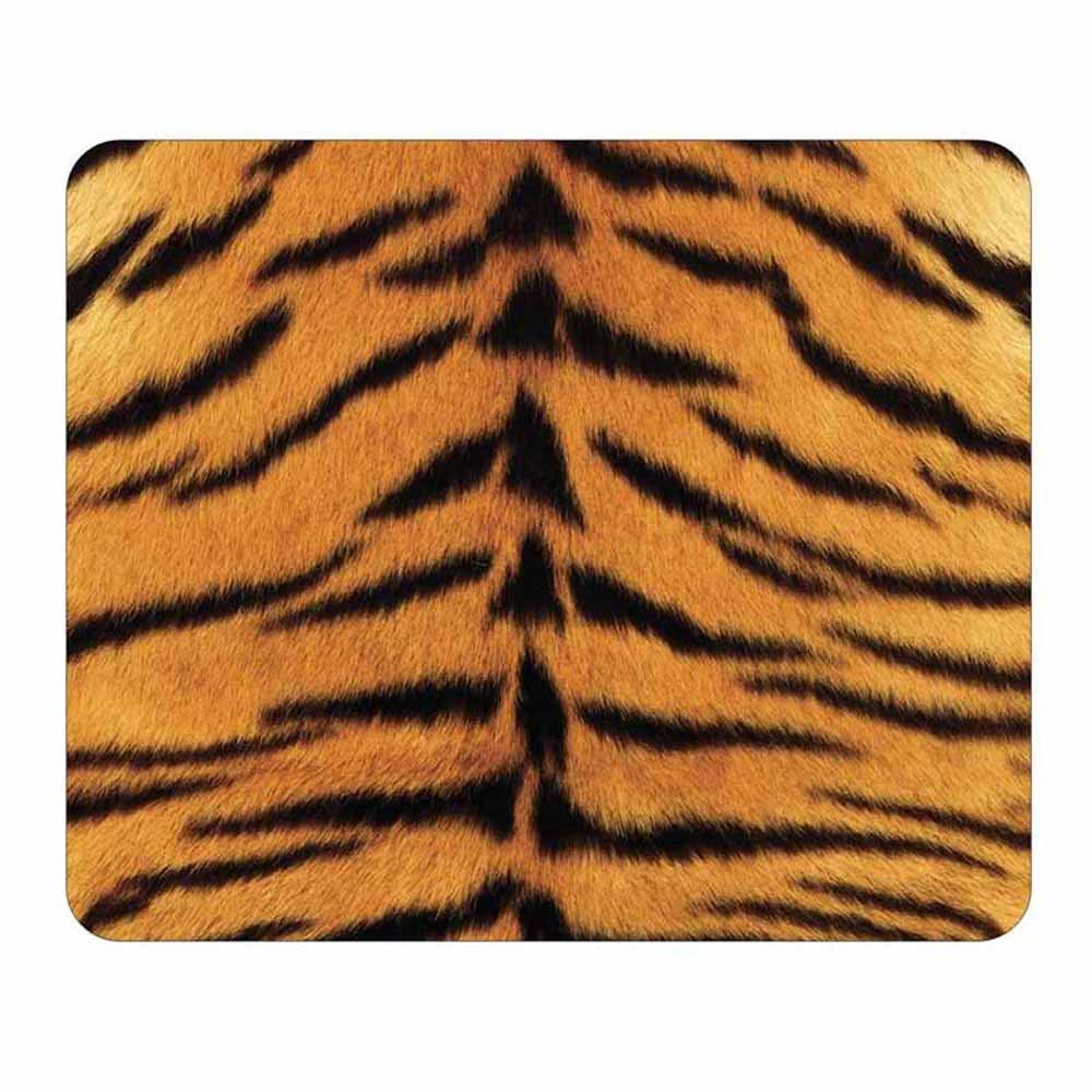 Tiger Animal Print Mouse Pad - Wildlife Theme Design - Stationery Gift - Computer Office Business School Desk Supplies