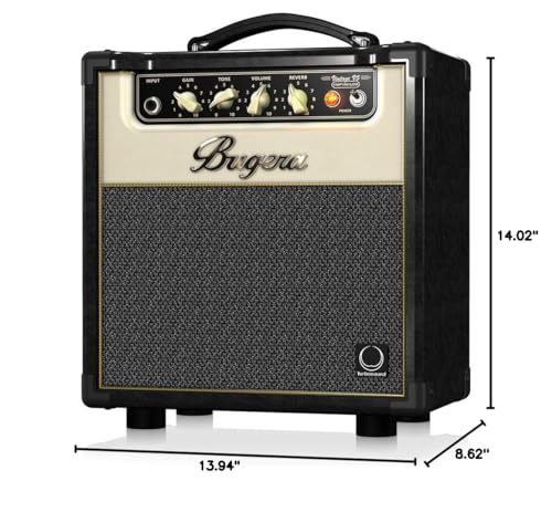 Bugera V5 INFINIUM 5-Watt Class-A Tube Amplifier Combo with INFINIUM Tube Life Multiplier, Original Turbosound Speaker, Reverb and Power Attenuator