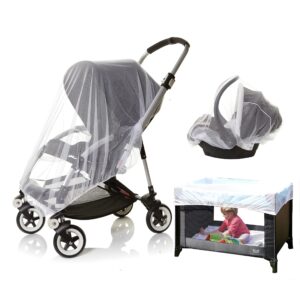 Dreambaby Travel System Baby Mosquito Net Protection Cover - for Pram, Pushchairs, Buggy, & Carry Cot - with Fine Soft & Elastic Mesh Netting - Model L275