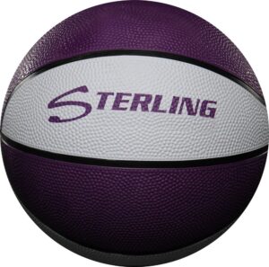 sterling purple/white junior size 5 rubber basketball