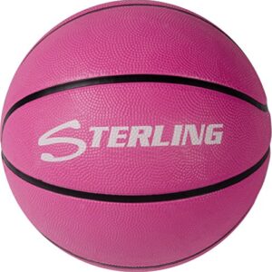 sterling premium superior grip pink 28.5 size 6 rubber basketball