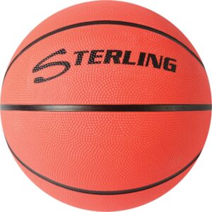 sterling neon orange junior & youth size 5 (27.5") indoor/outdoor rubber basketball