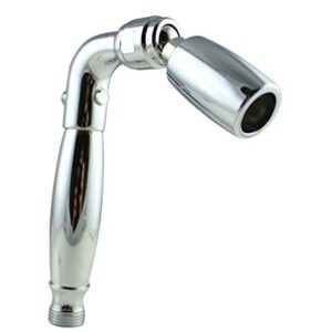 High Sierra Showerheads® - Solid Metal Handheld Shower Head with Pressure and Flow Control Valve - Low-Flow 1.8 GPM - Chrome