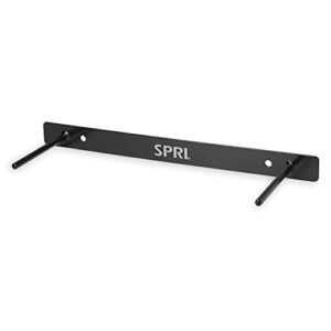 spri hanging exercise mat wall-mounted rack hanging exercise mats, black