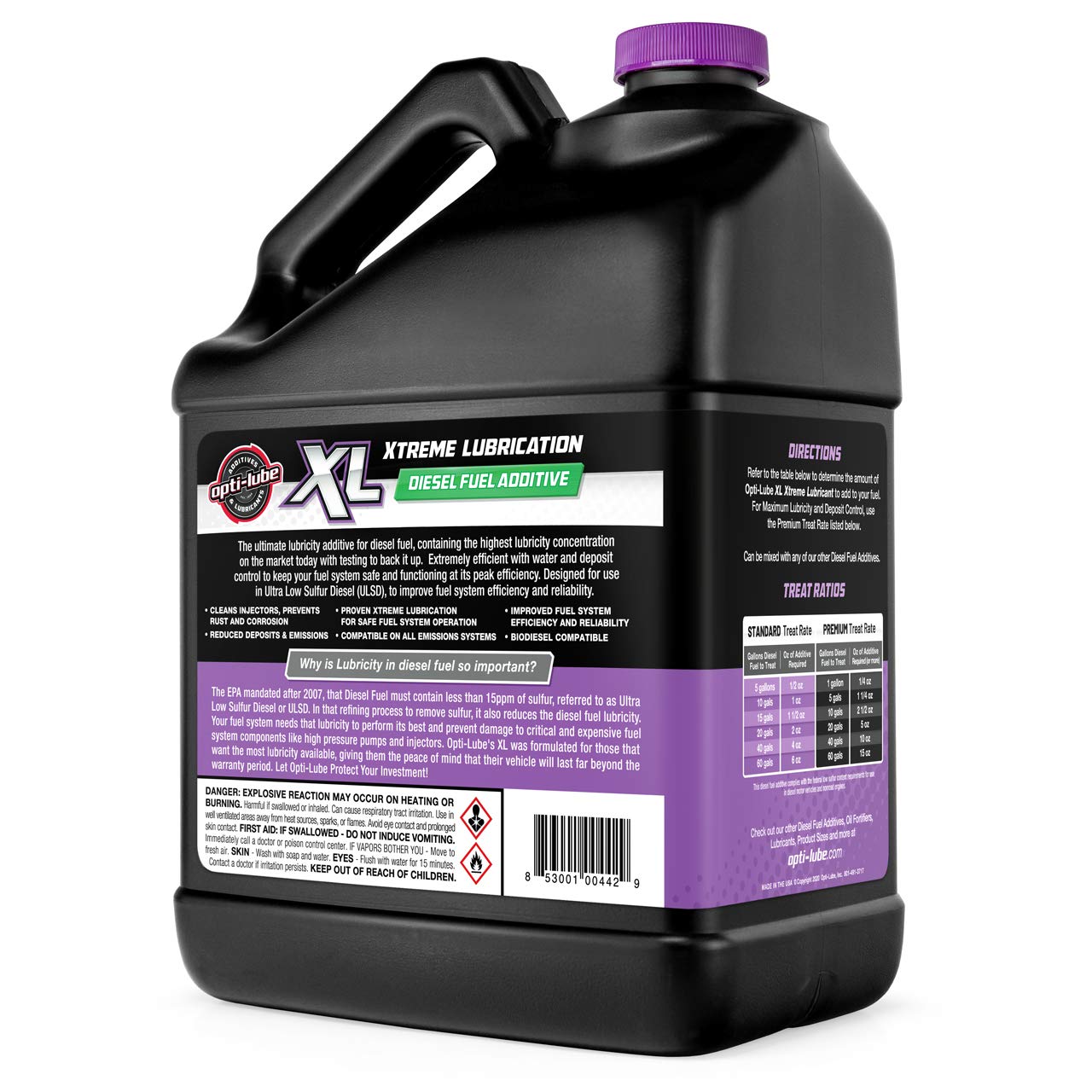 Opti-Lube XL Xtreme Lubricant Diesel Fuel Additive: Gallon (1 Gallon (Treats 1280 Gallons))