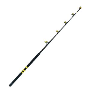 eatmytackle roller guide saltwater fishing rod | blue marlin tournament edition (130-160lb)