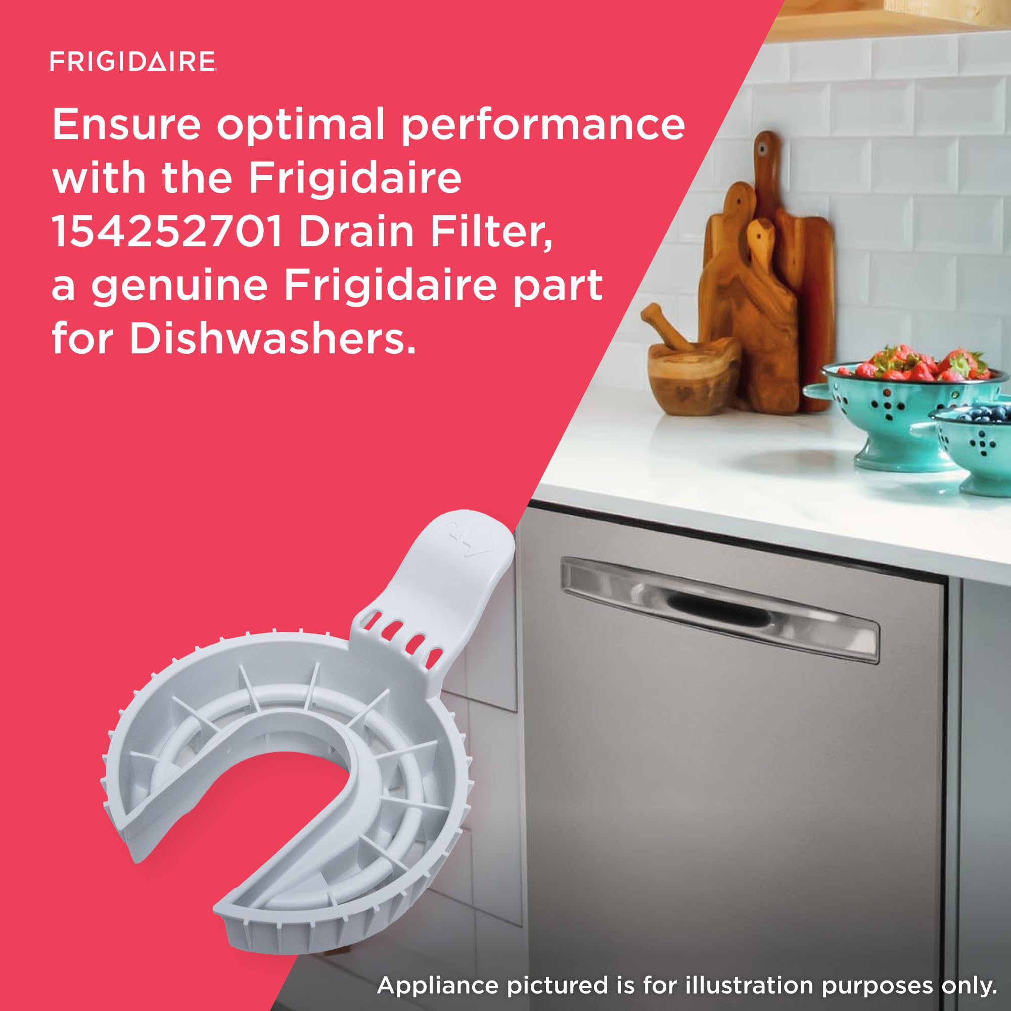 Frigidaire 154252701 Drain Filter Dishwasher, 1 Count (Pack of 1)