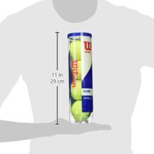 WILSON Sporting Goods Tour Comp Tennis Ball - 4 Ball Can Yellow (WRT102600)