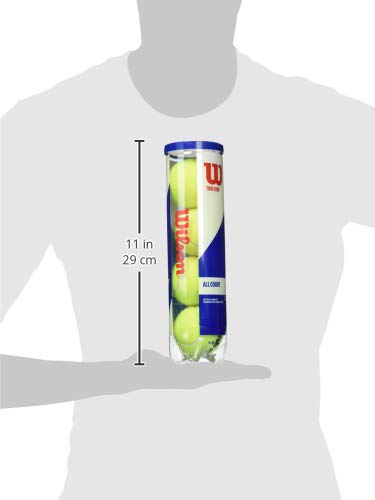 WILSON Sporting Goods Tour Comp Tennis Ball - 4 Ball Can Yellow (WRT102600)