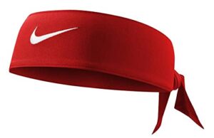 nike women's dri-fit head tie 2.0, varsity red/white, one size