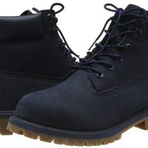 Timberland Womens Premium Combat & Lace-Up Boots Blue 6 Medium (B,M)