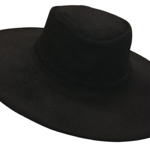 Sharpshooter High Plains Drifter Clint Eastwood Bounty Hunter Black Leather Hat