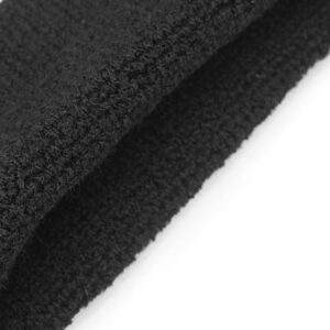 Mallofusa ? 10 PCS Cotton Sports Basketball Headband/Sweatband Head Sweat Band/Brace Gift Party Outdoor Activities (Black)