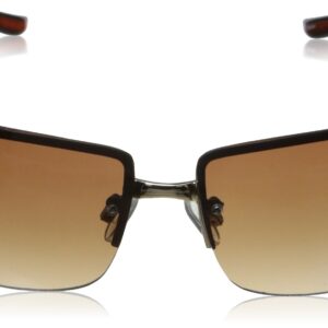 Foster Grant Women's Vera Oval Sunglasses, Gold/Brown, 64 mm