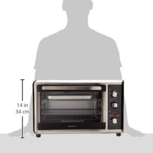 Hamilton Beach Countertop Convection Oven with Rotisserie, Bake Pans & Broiler Rack, Extra-Large Capacity, Black (31105D)