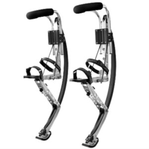 Skyrunner Adult Kangaroo Shoes Jumping Stilts Men Women Fitness Exercise (155~200 Ibs/70~90kg) Bouncing Shoes (Black)