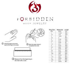 Forbidden Body Jewelry The One Ring: Yellow Gold Finish Stainless Steel, Size 8